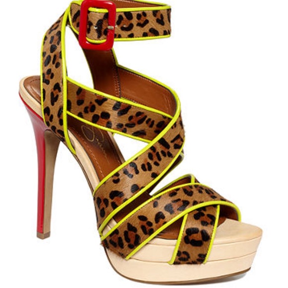 Jessica Simpson Cheetah Heels (worn once before) - Picture 3 of 4